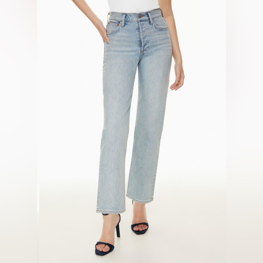 Aritzia Denim Forum The Arlo High Rise Straight 28L